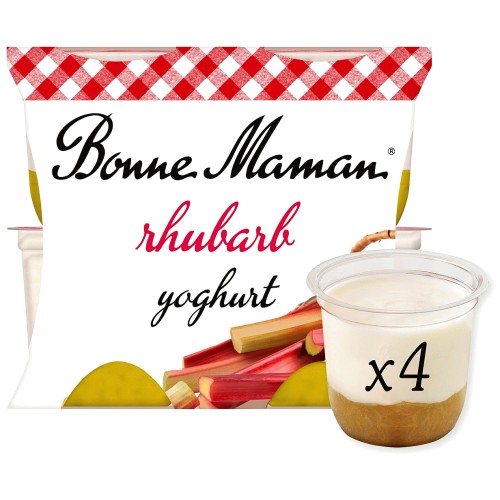 Bonne Maman Rhubarb Yoghurt (4 x 115g)