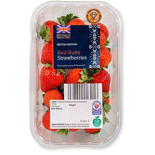 British Grown Red Ruby Strawberries