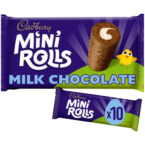 Cadbury 10Pack Mini Rolls Milk Chocolate Cakes (10)