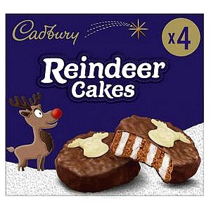Cadbury Christmas Reindeer Cakes Pack (4)