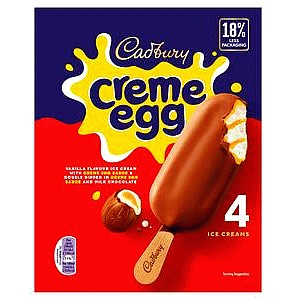 Cadbury Creme Egg Ice Creams (4 x 90ml)