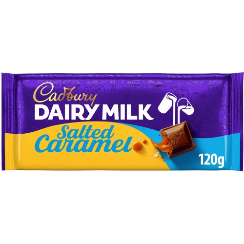 Cadbury Dairy Milk Salted Caramel Chocolate Bar (120g)