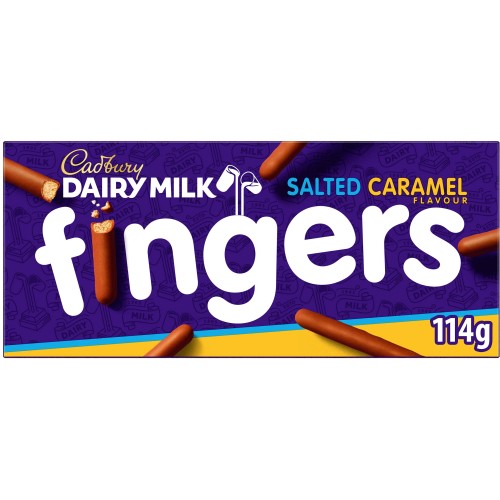 Cadbury Dairy Milk Salted Caramel Fingers (114g)