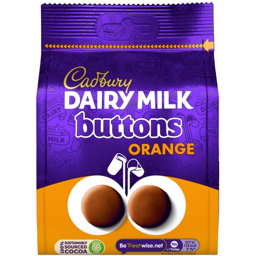 Cadbury Orange Buttons (100g)