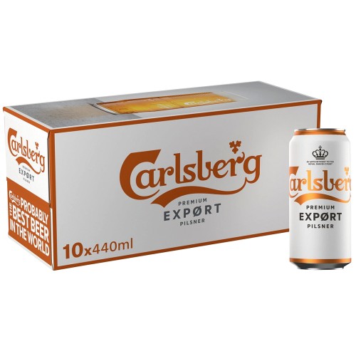 Carlsberg Export Lager Beer Cans (10 x 440ml)