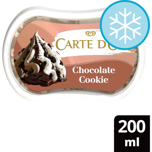 Carte D'Or Mini Indulgence Chocolate Cookie Ice Cream Dessert 200ml (200ml)