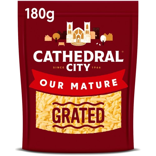 Cathedral City Grated Mature Cheddar Cheese (180g)