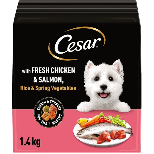 Cesar Dog Dry Adult Chicken Salmon & Vegetables (1.4kg)