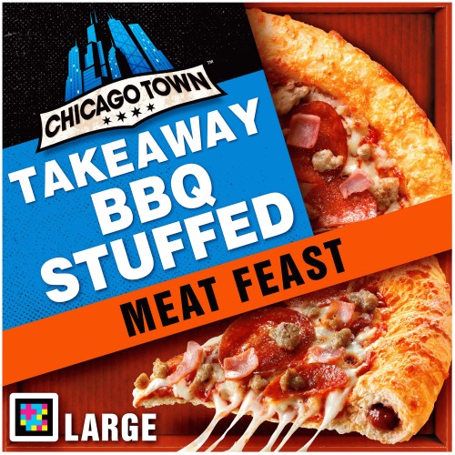 Chicago Town Takeaway Stuffed Crust Magnificent Meat Feast Pizza (640g)