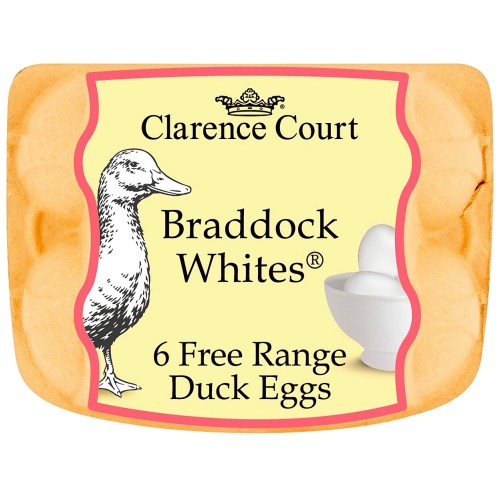 Clarence Court Free Range White Duck Eggs