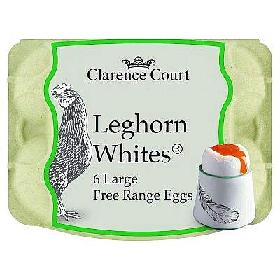 Clarence Court Traditional Leghorn Whites (6)