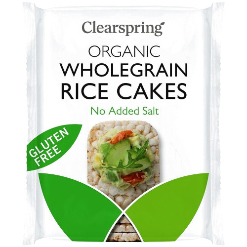 Clearspring Organic Rice Cakes with No Added Salt (130g)