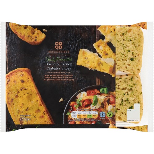 Co-op Irresistible Roasted Garlic and Parsley Slices (255g)