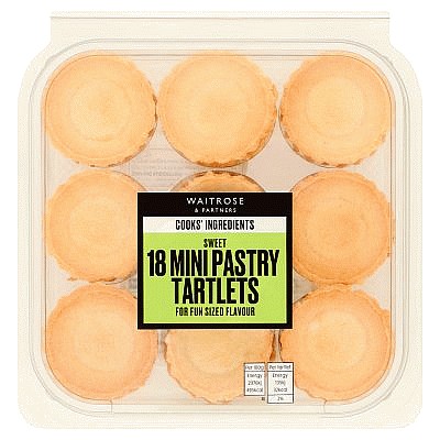 Cooks' Ingredients Sweet 18 Mini Pastry Tartlets (117g)