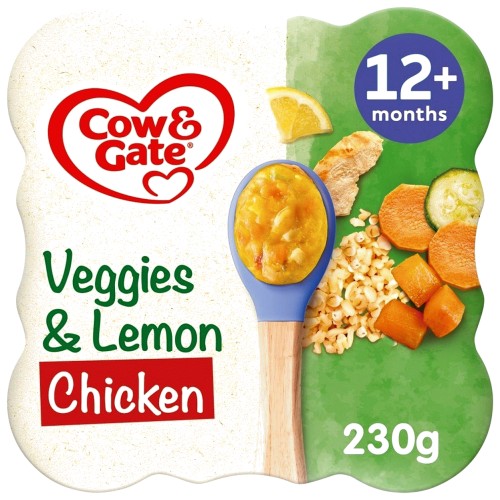 Cow & Gate Lemon Chicken & Vegetables Baby Food Meal 12 Months (230g)