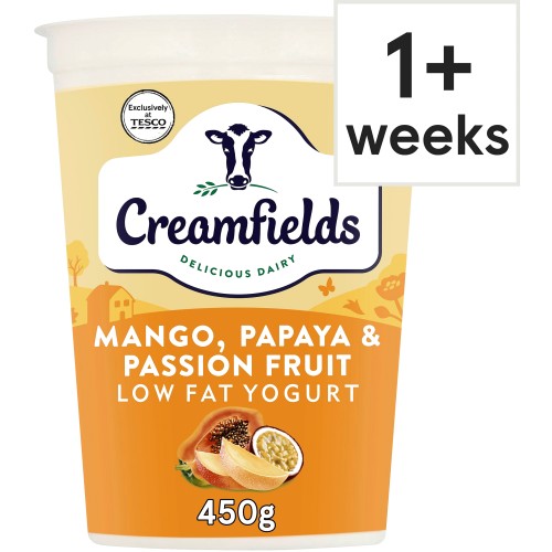 Creamfields Mango Passion Fruit Low Fat Yogurt (450g)