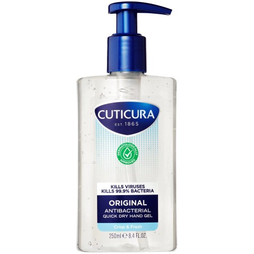 Cuticura Original Antibacterial Hand Gel Crisp & Fresh (250ml)