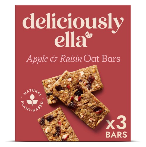 Deliciously Ella Apple Raisin & Cinnamon Oat Bars (3 x 50g)