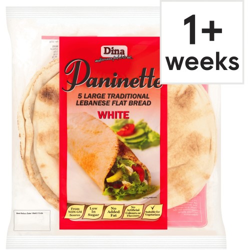 Dina Large White Bread Wraps