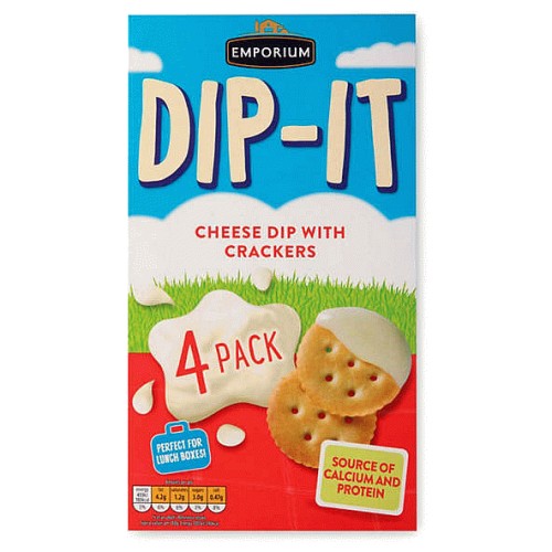 Dip-It Cheese Dip with Crackers (4)