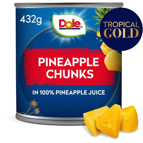 Dole Pineapple Chunks in Juice Cans (432g)