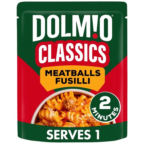 Dolmio Classics Meatballs Fusilli Pasta Ready Meal (250g)