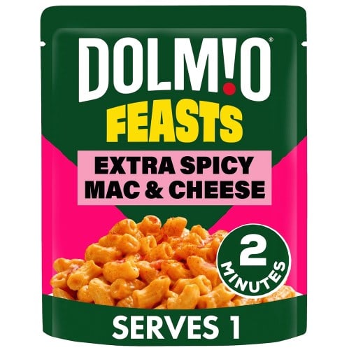 Dolmio Feasts Spicy Mac & Cheese Pasta Ready Meal (250g)
