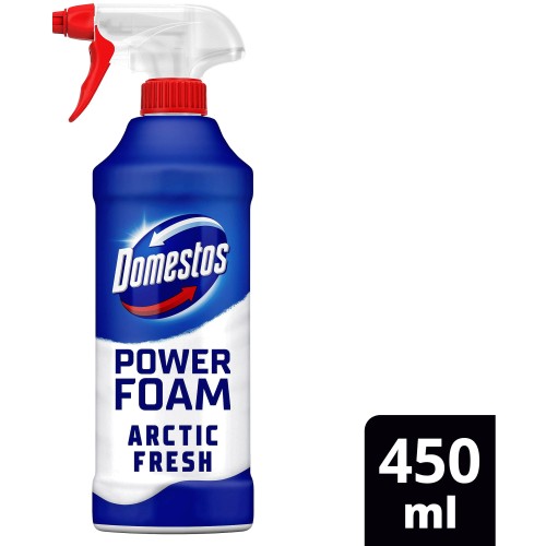Domestos Power Foam Arctic Fresh Toilet & Bathroom Cleaner Spray (450ml)