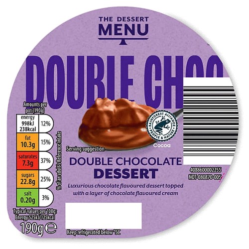 Double Chocolate Luxurious Dessert