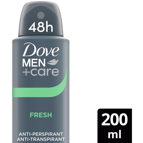 Dove Men+Care Fresh Antiperspirant Aerosol Deodorant (200ml)