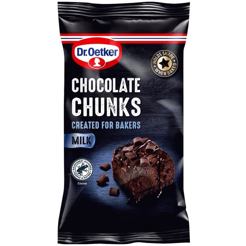 Dr. Oetker Milk Chocolate Chunks (100g)