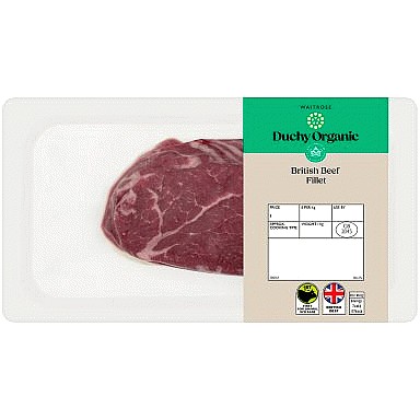 Duchy Organic British Beef Fillet Steak per kg