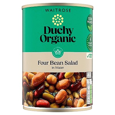 Duchy Organic Four Bean Salad in Water drained (252g)