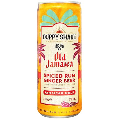 Duppy Share Old Jamaica Spiced Rum Ginger Beer Mule (250ml)