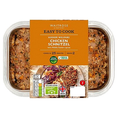 Easy to Cook Chicken Schnitzel with Middle Eastern Spices (285g)