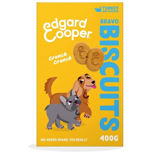 Edgard & Cooper Fresh Dog Treats Biscuits Turkey & Chicken (400g)