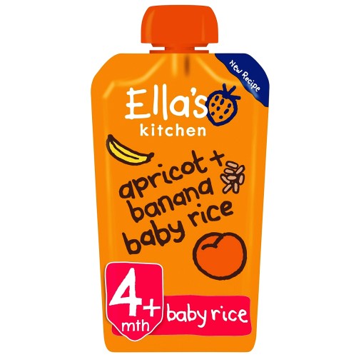 Ella's Kitchen Organic Apricot & Banana Baby Rice Pouch 4+ Months (120g)