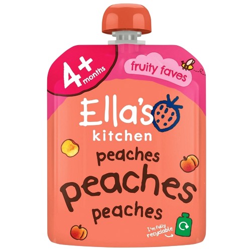 Ella's Kitchen Organic Peaches Single Fruit Pouch 4+ Months (70g)
