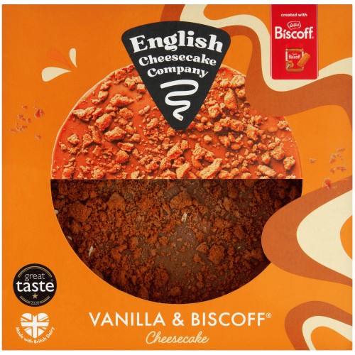 English Cheesecake Company Vanilla & Biscoff Cheesecake (484g)
