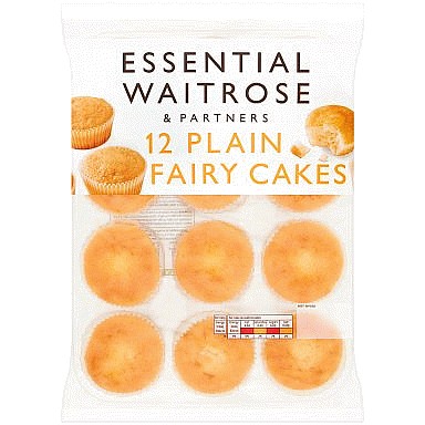 Essential Plain Fairy Cakes (12)