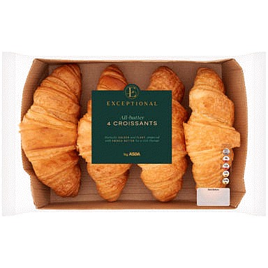 Exceptional by ASDA 4 All-Butter Croissants