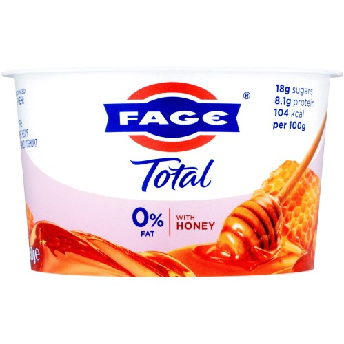 Fage Total 0% Fat Free Honey Greek Yogurt Small (150g)