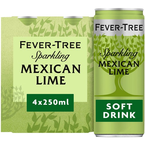 Fever-Tree Light Sparkling Mexican Lime (4 x 250ml)