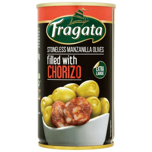 Fragata Chorizo Stuffed Green Olives (350g)