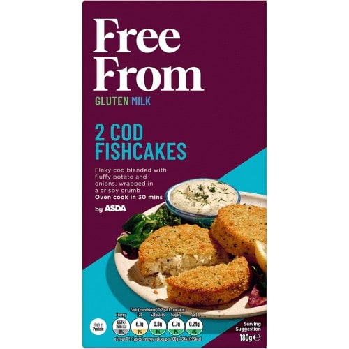 Free From by Asda 2 Cod Fishcakes