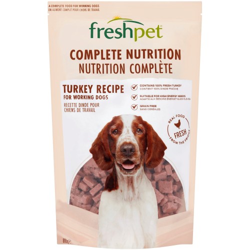 Freshpet Complete Nutrition Turkey Recipe for Working Dogs (800g)