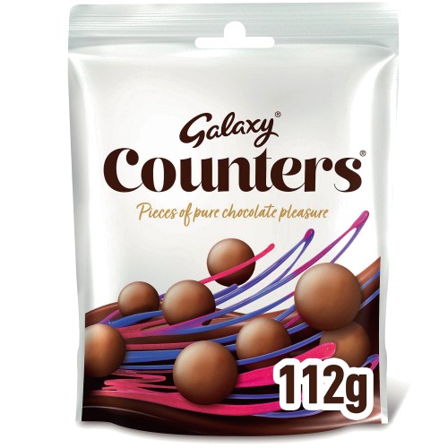 Galaxy Milk Chocolate Counters Pouch Bag (112g)