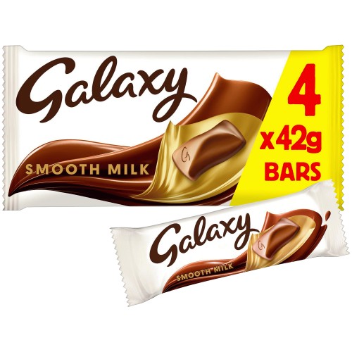 Galaxy Smooth Milk Chocolate Bars Multipack (4 x 42g)