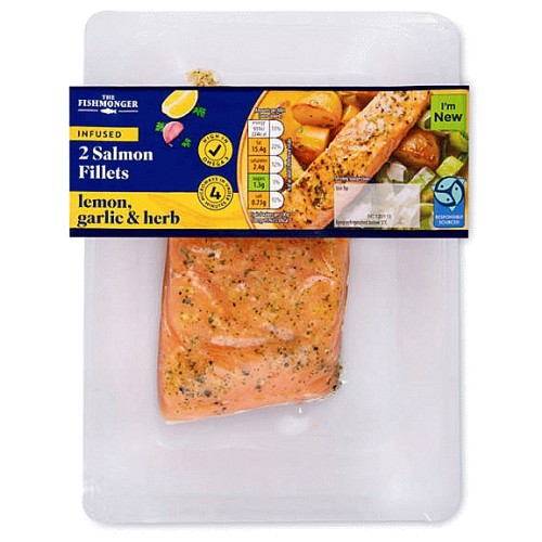Garlic & Herb Infused Salmon Fillets (2)