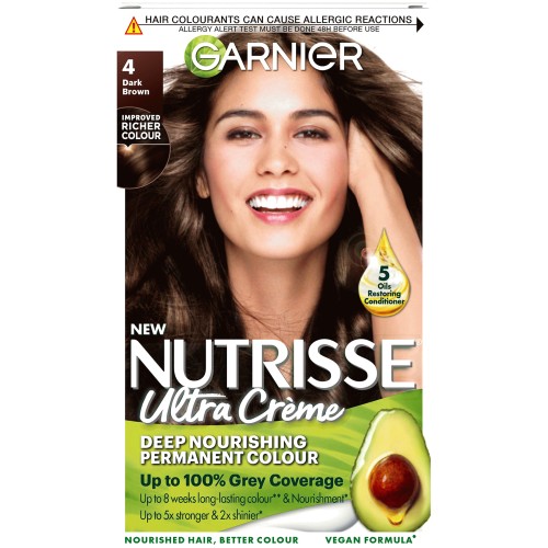 Garnier Nutrisse Dark Brown 4 Permanent Hair Dye